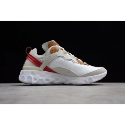 Nike React Element 87 Beyaz / Bej Rengi Koşu Ayakkabısı Türkiye - 0A1J41AQ